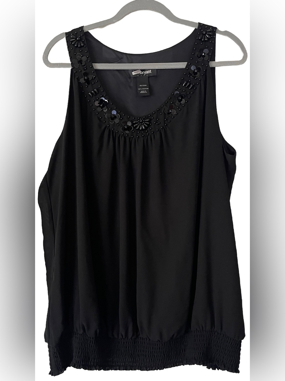 Lane Bryant Sleeveless Black Top L 18/20